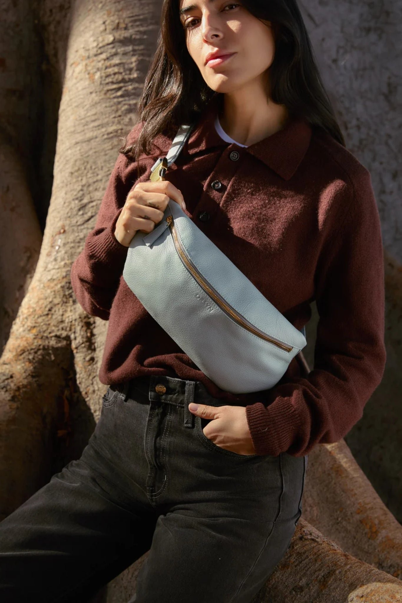 Convertible Leather Belt Bag & Crossbody - Image 4