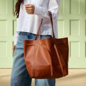 Florence Minimalist Leather Tote