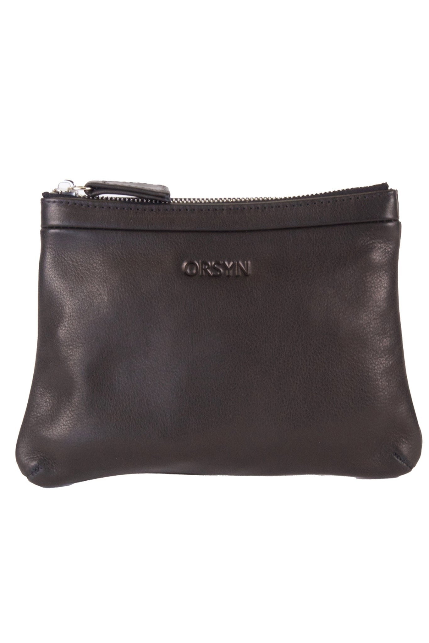Petite Compact Leather Zipper Pouch - Image 3
